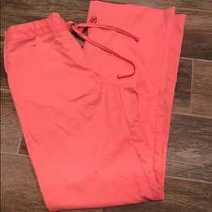 Greys anatomy scrub pants bright light pink/coral